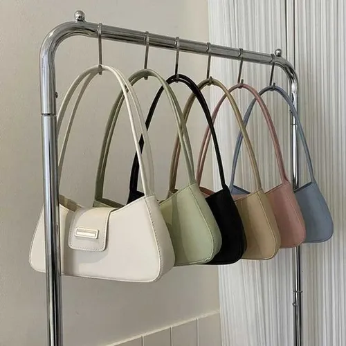 Minimalist Shoulder Bag for Women Fashion Simple Solid Color Underarm Bag Buckle Handbag and Purse Fashion Small Tophandle BagsXJ251021