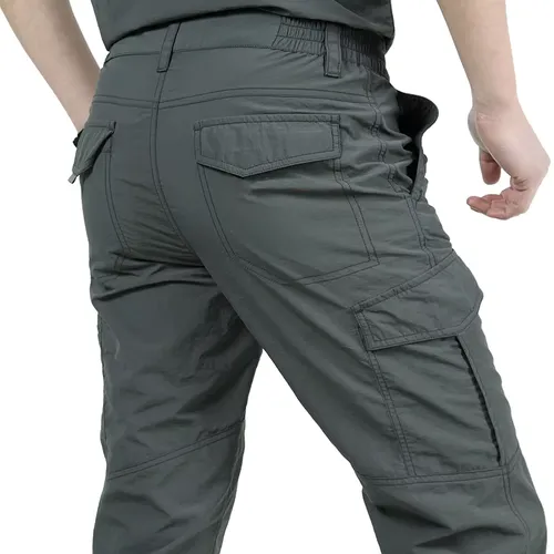 Men's Summer Tactical Cargo Pants Lightweight Casual Waterproof Trousers Casual Pants Wear-resisting Multi-pocket Outdoor Hiking