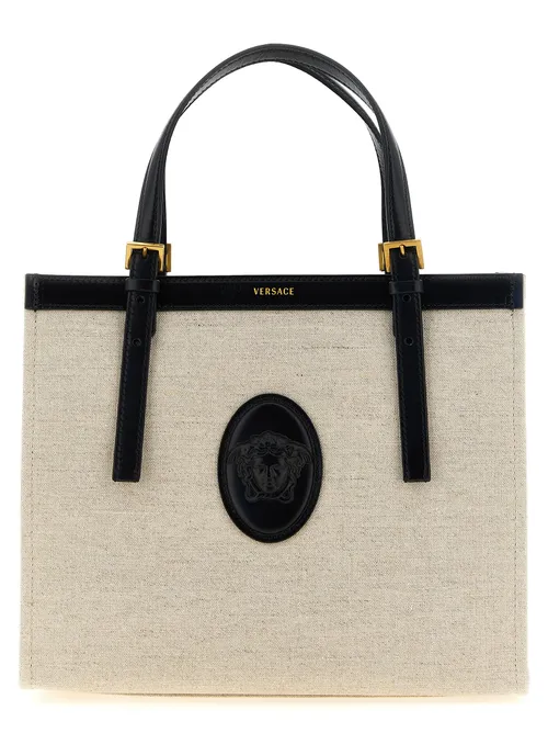 Versace Rivière Tote Bag — Beige