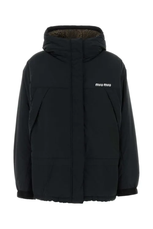 Miu Miu Piumini Down Jacket — Black