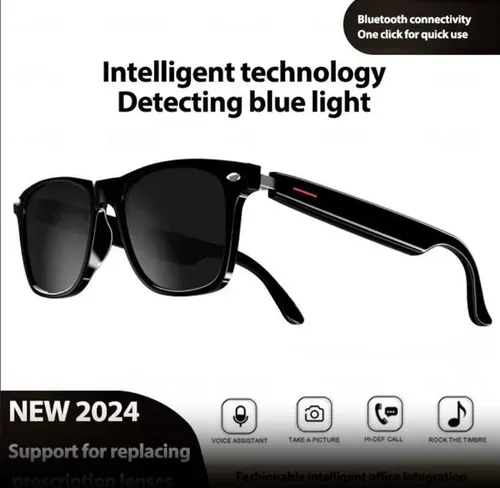 AI Smart Glasses Sunglasses Anti-blue Earphones Wireless Bluetooth Headset HIFI Music Sound Headphone Driving Glasses Hands-free Call