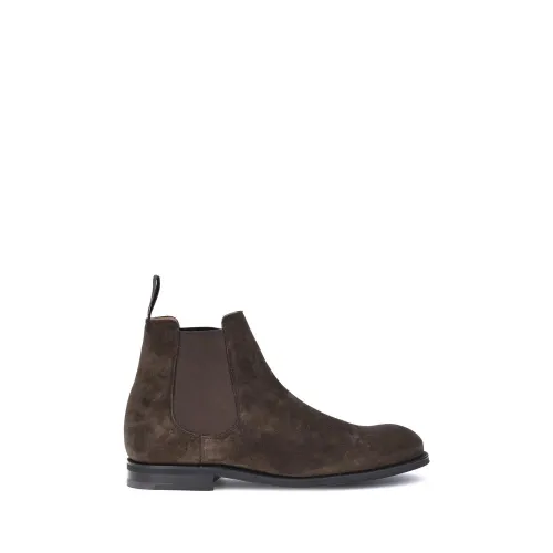 Church'S Suede Chelsea Boots — Brown