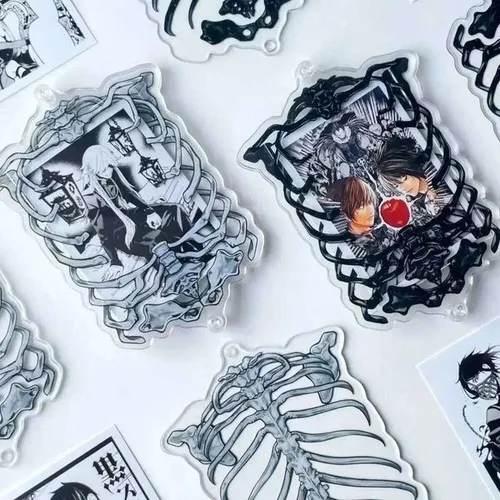 3 Inch 5.5x8.5cm Mini Gothic Card Gumei Acrylic Display Skull Skeleton Frame Can Accommodate Photo Size H260310