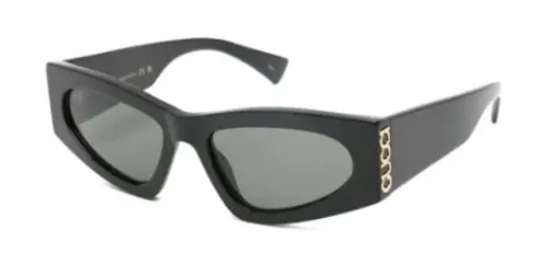 Gucci Eyewear GG2040S Thick-Frame Sunglasses — Black
