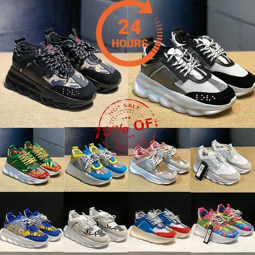 With Box Retro Printed Shoes Women Thick Sole Trainers Sneakers Men Casual Chunky Platform Shoes Triple Black White Gold Red Cherry Brown Multi Color
