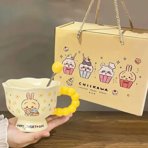 Chikawa Usagi Ceramic Mug - Cute Japanese Anime Character Coffee Cup Ideal Birthday Gift Novelty Party Favor M251206