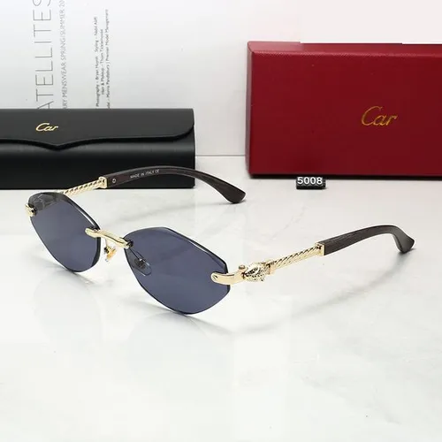 Men Luxury sunglasses for women designer sun glasses man Composite Metal optical Rimless Frame Classic Rectangle Oval Luxury gold sunshade sunshades