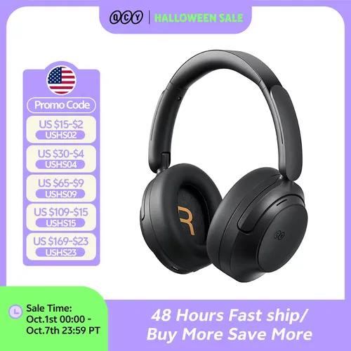 QCY H3S -56dB Adaptive ANC Over Ear Headphone Hi-Res LDAC Spatial Sound Wireless Earphone Bluetooth 6.0 Dual Driver 102H Headset