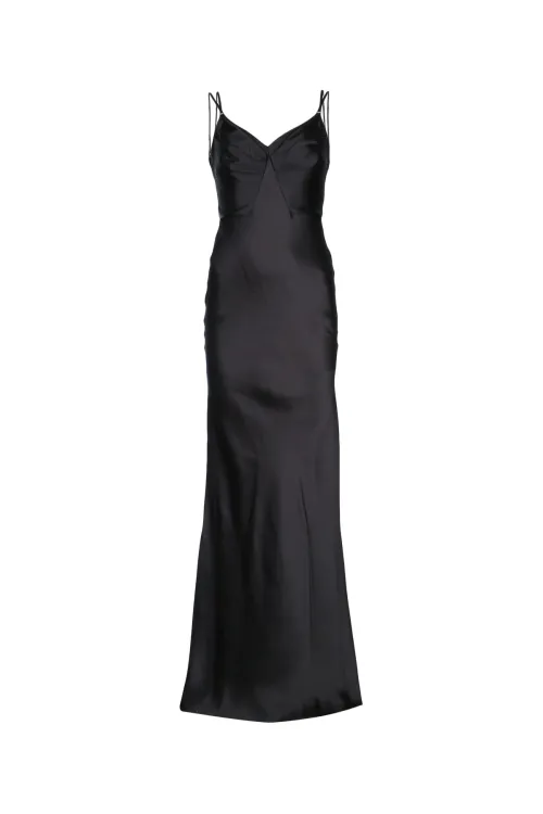Elisabetta Franchi Lungo Dress — Black