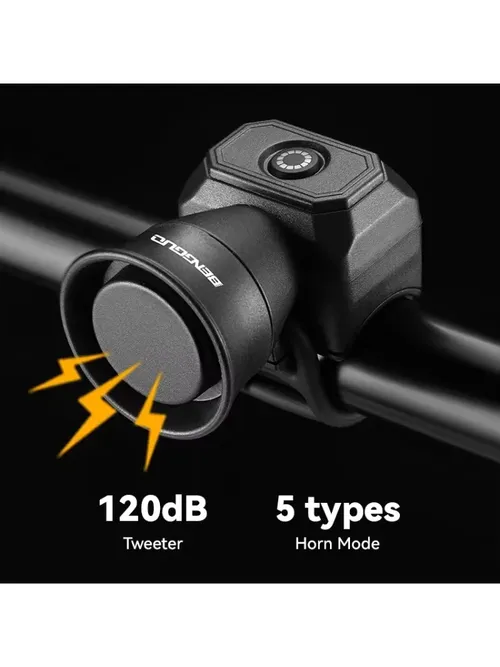 Bicycle Horn Mountain Bike Battery/USB Charging Waterproof Electronic Bike Bell Riding Equipment Children's Scooter Accessories