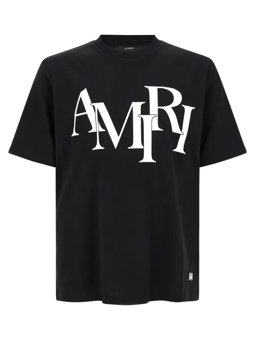 Amiri Logo-Printed T-Shirt — Black