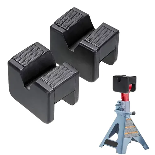 Car Jack Rubber Pad Car Slotted Lift Jack Stand Rubber Pads Universal Repair Tools Frame Protector Adapter Jacking Tools