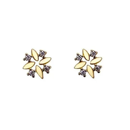 QMCOCO New Silver Color Square Zircon Earring Design For Women Korean Vintage Simple Birthday Party Gifts H260309