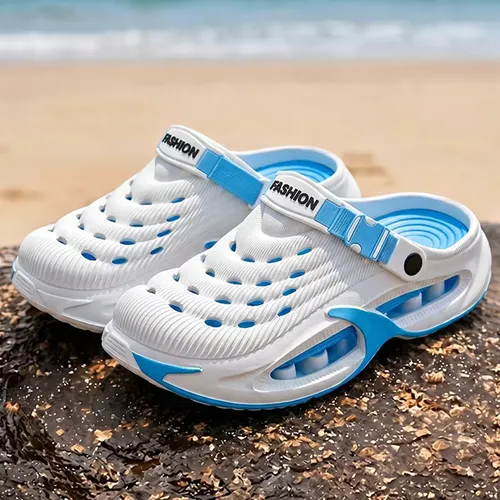 2026 Men's Summer Outdoor Sports Toe-Toe Slippers, Thick-Soled Sandals for Wading in the Water and Beach Plus Size 48-49