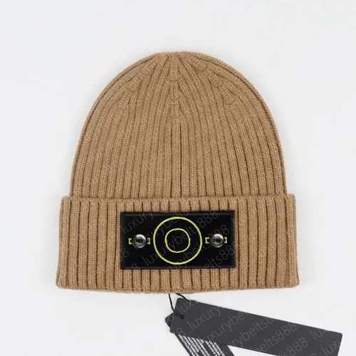 Designer beanie bonnet mens beanie winter hat new cappello buttons knitted stones hats men women thick wool cap solid color skull caps winter ski beanies