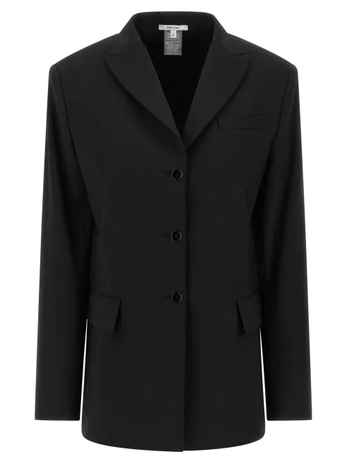 Nensi Dojaka Virgin Wool Blazer — Black