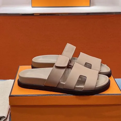 designer sandals shoes Women Men Luxury Slides Sandals Slippers Leather Slide Slipper Black White Red Women Summer Flat Sandals top size 35-45