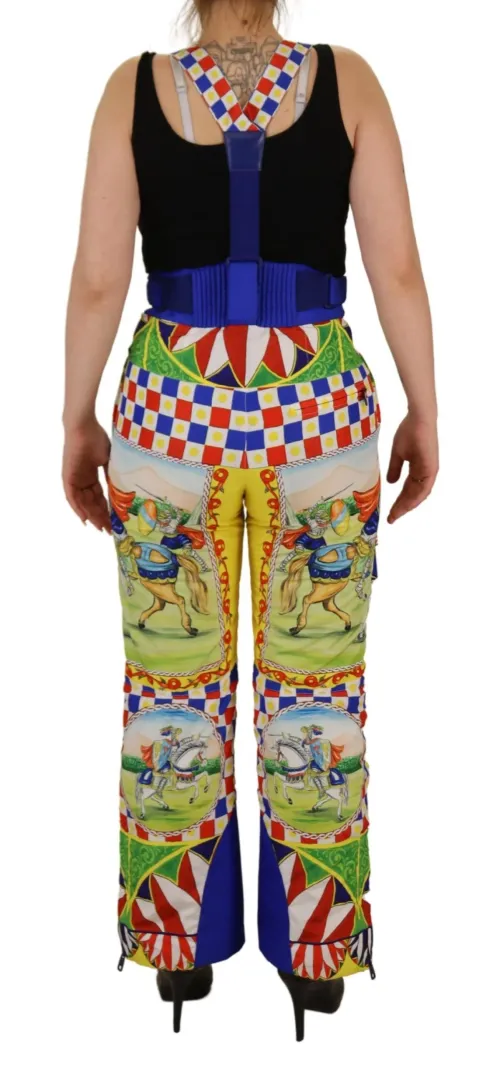 Dolce & Gabbana Printed Multicolor Polyester Cargo Pants — Multicolor
