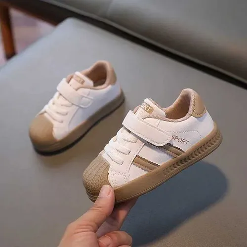 Kids White Sneakers Breathable Lightweight Casual Shoes for Boys Girls Spring Outdoor RunningT260311