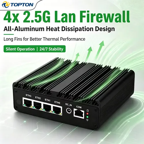 Intel N150 Firewall Appliance Celeron J6412 7305 N5105 Fanless Mini PC 4x2.5GbE LAN Mini Router Server Computer PfSense OPNsense