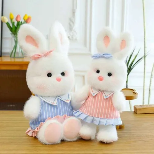1pc 35cm/13.77in New Fashion Nini Rabbit Plush Toy Cute Bunny Ragdoll Pillow Doll Kids Gifts R260908
