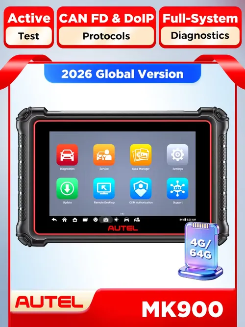 Autel Scanner MaxiCOM MK900 Bidirectional Diagnostic Tool Same as AUTEL MK900BT MK900-BT MX900 Diagnostic Scanner CAN-FD&DOIP
