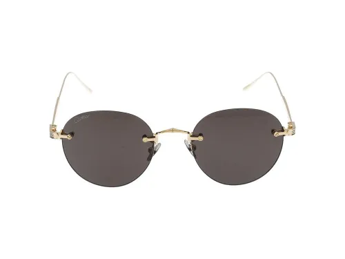 Cartier CT0393S Gold Titanium Round Sunglasses — Gold