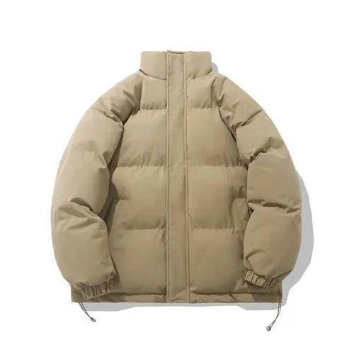 2025 Winter Men Stand Collar Bread Jacket Men Thick Parkas Men Cotton-Padded Jacket Women Streetwear Warm Coats ParkasT251107