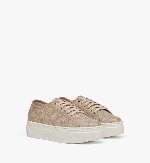 MCM Skyward Sneaker — Beige
