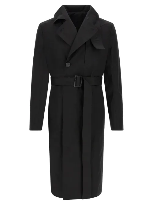 Rick Owens Trench Coat — Black