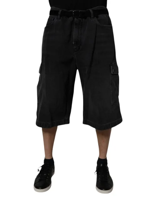 Dolce & Gabbana Bermuda Cargo Shorts — Black