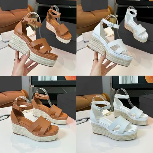 Summer Sexy Espadrille Wedges Sandals Women Plafrom High Heels Party Wedding Shoes EU 35-41With Box 687