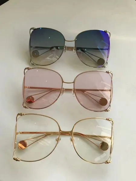 New designer sunglasses 0252 sunglasses for women men sun glasses women brand designer coating UV protection fashion sunglasses oculos de