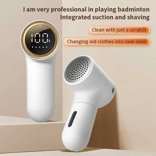Mini Electric Lint Remover USB Charging Intelligent Digital Display Hairball Trimmer Portable For Sweaters Sofas 5 Gear Shaver M251203
