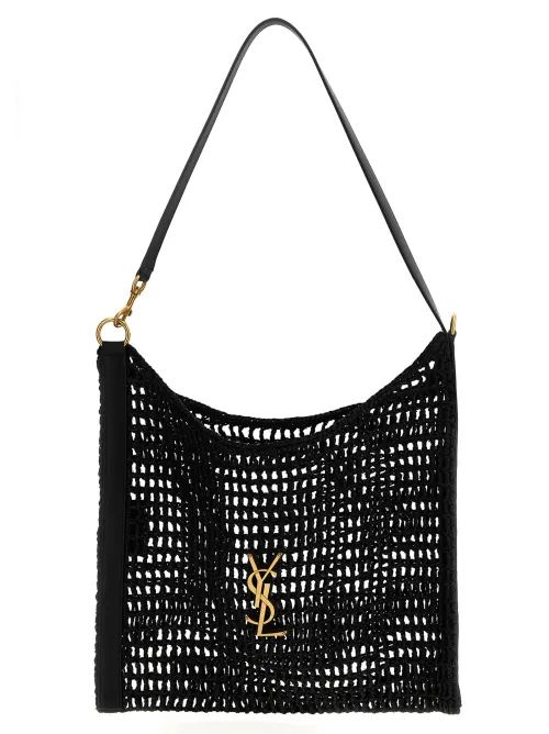Saint Laurent Oxalis Shoulder Bag — Black