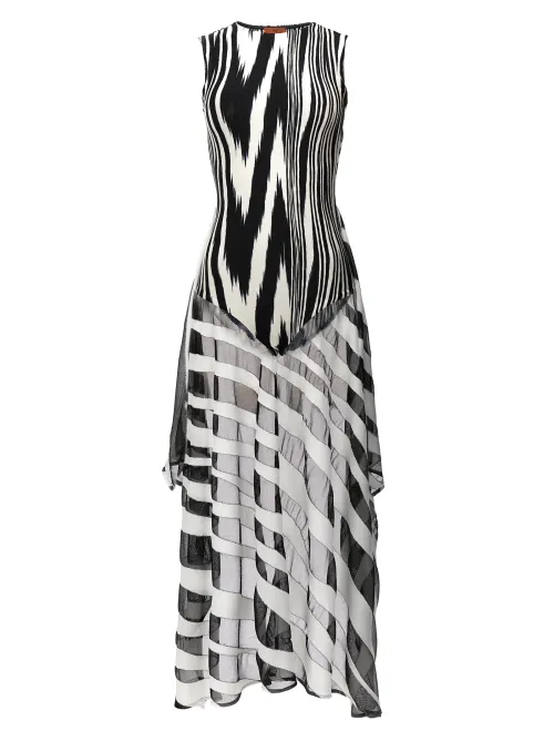 Missoni Patterned Viscose Bodysuit — Black