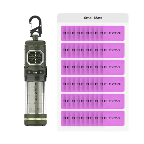 TINY REPELLER - 3 IN 1 Outdoor Insect Repellent with Power Bank Function - with 60 mats (best value) / Green (Shipments to the US only)
