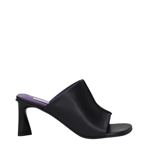 Stella McCartney Eco Leather Sandal Heel — Black
