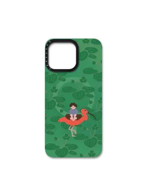 Jungle Rider in Jade Green - iPhone 15 / Back Cover (Requires CASECESS Base Case for use)