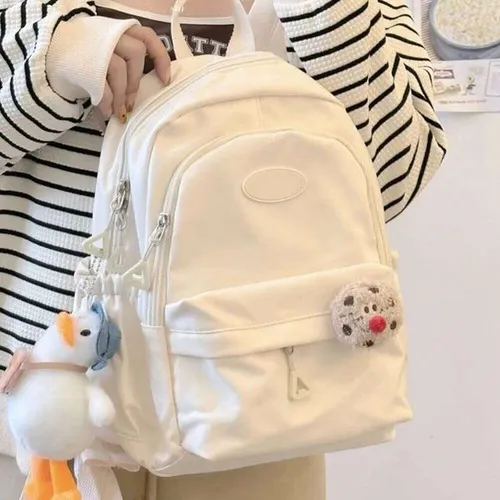 Korean Student School Bags For Teenage Girls Cute Women's Backpack Brand Book Pack Nylon Rucksack Z260204