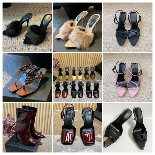 Sandals Women Slides Fashion Womens Classic Real Leather Letter Printed Flat Summer Sandals Slippers Beach Shoes