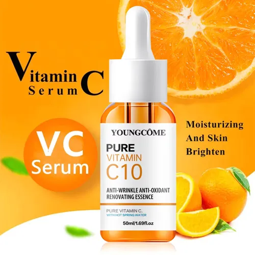 Vitamin C Facial Essence Hyaluronic Acid Dark Skin Brighten Serum Fade Fine Lines Moisturizing Repair Dull Serum Face Skin Care