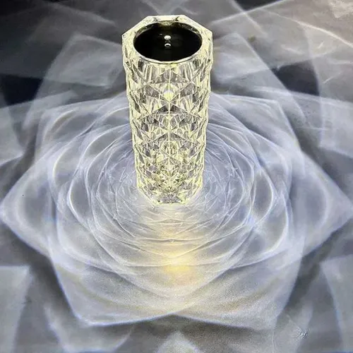 Crystal Diamond Table Lamp Rechargeable Acrylic Bedroom Bedside Ambiance Lamp Rose Decorative Lamp Touch Night Lights M251128