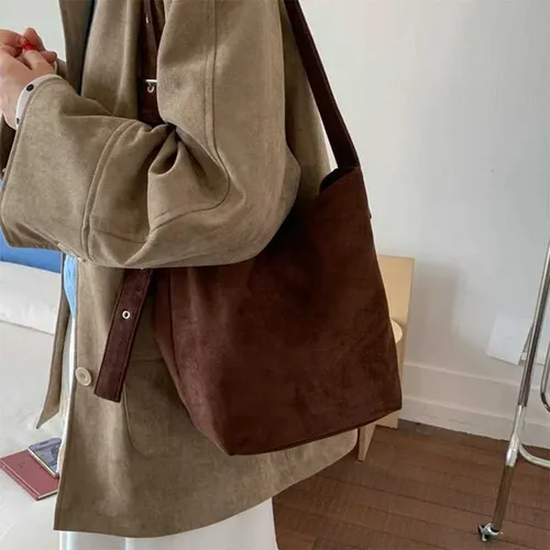 Leopard Print Large Capacity New Autumn and Winter Versatile Frosted Retro Single Shoulder Crossbody Bag Commuting Tote BagXJ251031