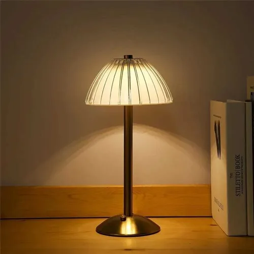 Crystal Table Lamp Trichromatic Dimming Living Room Atmosphere Lamps Eye Protection Night Light Bedroom Cordless Bedside LampsM251125