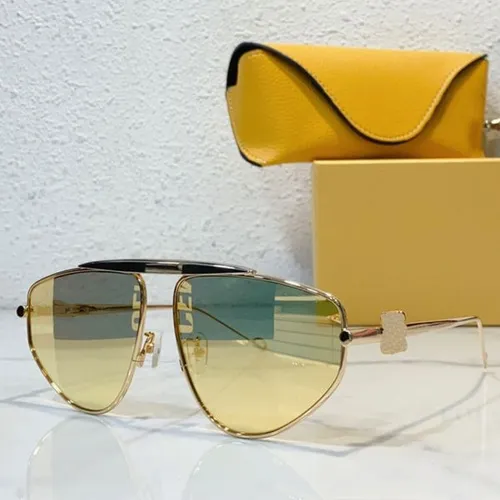 Lady Brand Spoiler Pilot Designer New Metal Butterfly Frame Gold Lens Classic Fashion Party Sunglasses With Box LW40108U