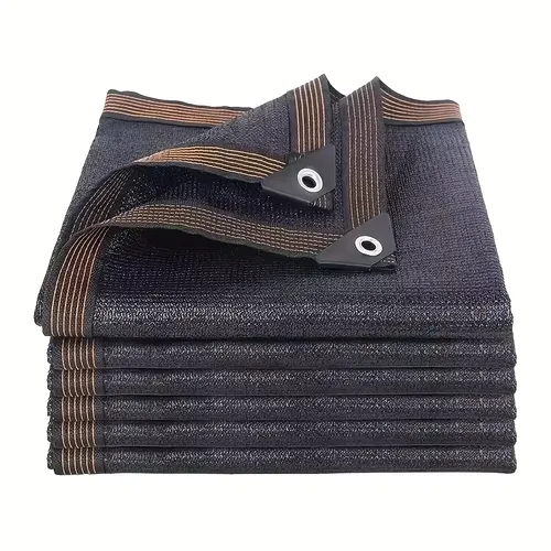 Black Shade Cloth Sunblock Mesh Cover Taped Edge With Grommets, Sun Net For Pergola, Plants Greenhouse, Gardens, Patio, Canopy