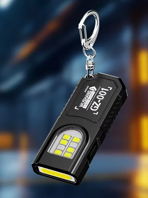 Portable Waist Hanging Keychain, Mini Flashlight, Multifunctional Emergency Charging, Anti Key Chain, Super Large, Bright, House