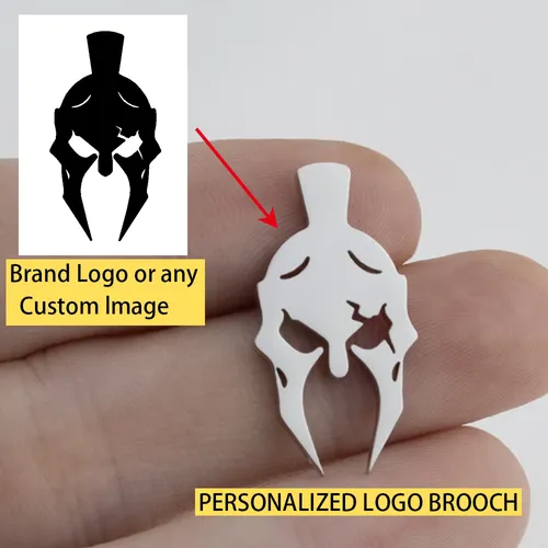 Customized Personalized Company Logo painting Image Brooch, Stainless Steel Jewelry Brooch, Fashion Trend Gift