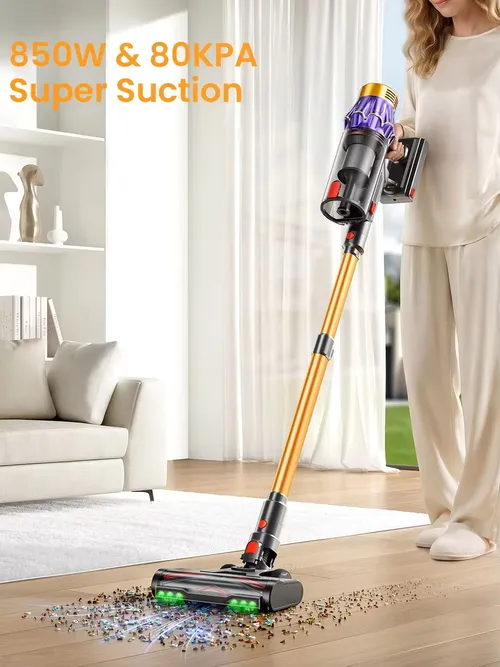 M9/Y9 NEW 80KPA 850W 80000PA Ultra-Strong Cordless Vacuum Cleaner 90 Min Long Runtime Removable Battery 6X4000mAh Smart Display
